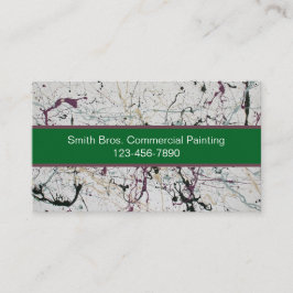 Cartões de visitas de pintura coloridas de Abstrat