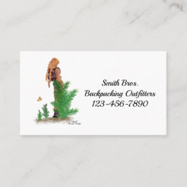 Cartões de visitas de Pinup Girl do Hikers Redhead