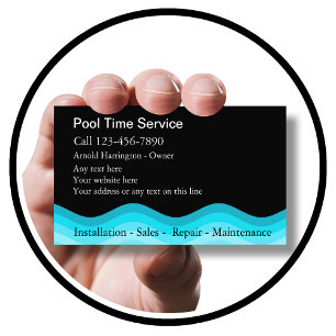 Cartões de visitas de Piscina