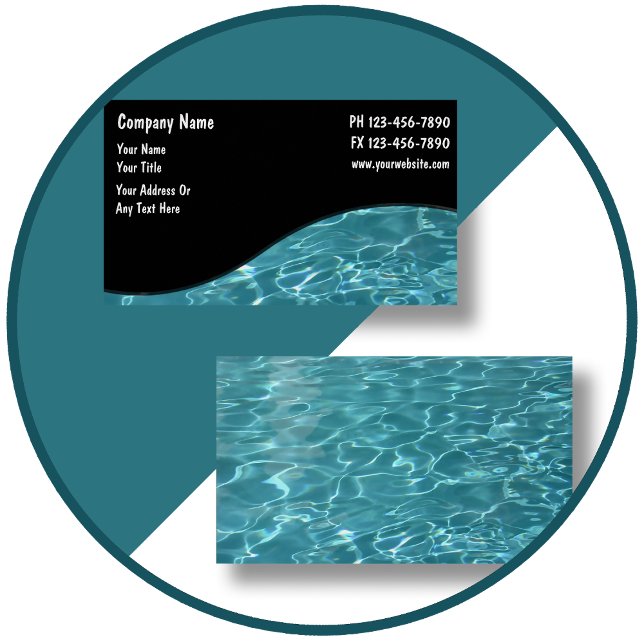 Cartões de visitas de piscina (Criador carregado)