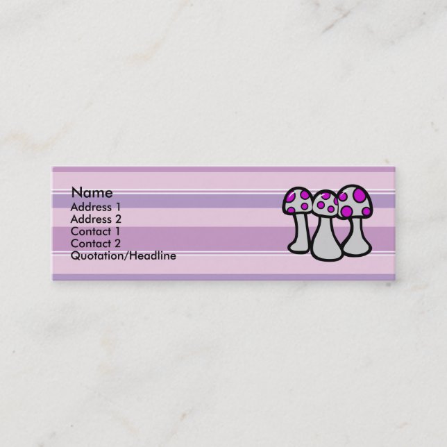 Cartões de visitas de Poison Mushroom (Frente)