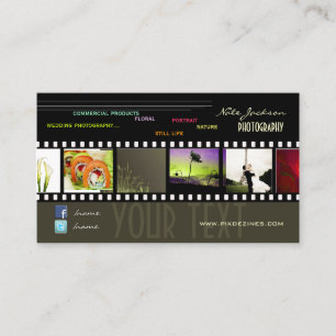 cartões de visitas de portfólio fontes modelo/DI