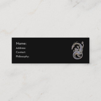 Cartões de visitas de prata do dragão