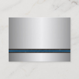 Cartões de visitas de prata do olhar do metal