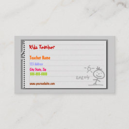 Cartões de visitas de Professores