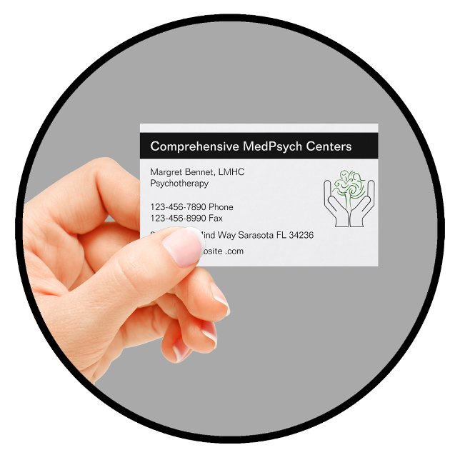 Cartões de visitas de psicoterapia (Criador carregado)