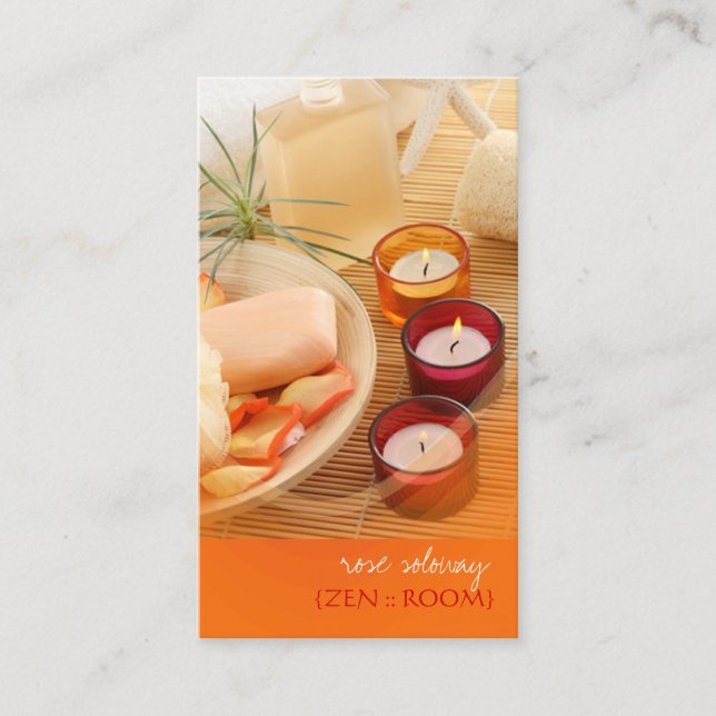 cartões de visitas de quarto Zen (Frente)