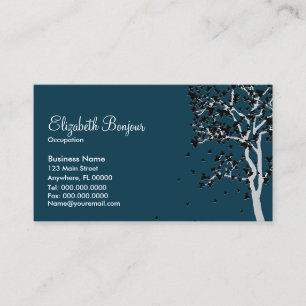 Cartões de visitas de queda do ~ das folhas