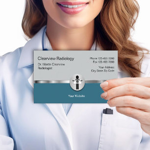 Cartões de visitas de radiologia médica