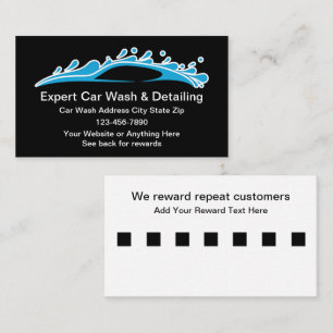 Cartões de visitas de Recompensas do Cliente com D