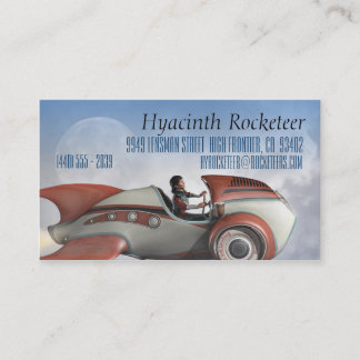 Cartões de visitas de Rocket retro da orca