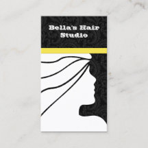 cartões de visitas de Salão Amarelo com compromiss