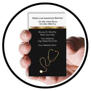 Cartões de visitas de Seguro Médico