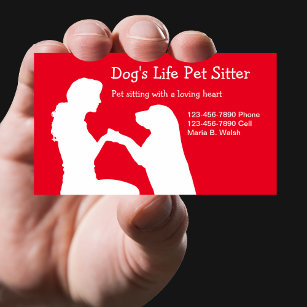 Cartões de visitas de Separador de Pet