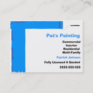 Cartões de visitas de serviços de pintura
