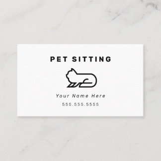 Cartões de visitas de Sessão de Pet Cat