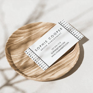 Cartões de visitas de setas preto e branco