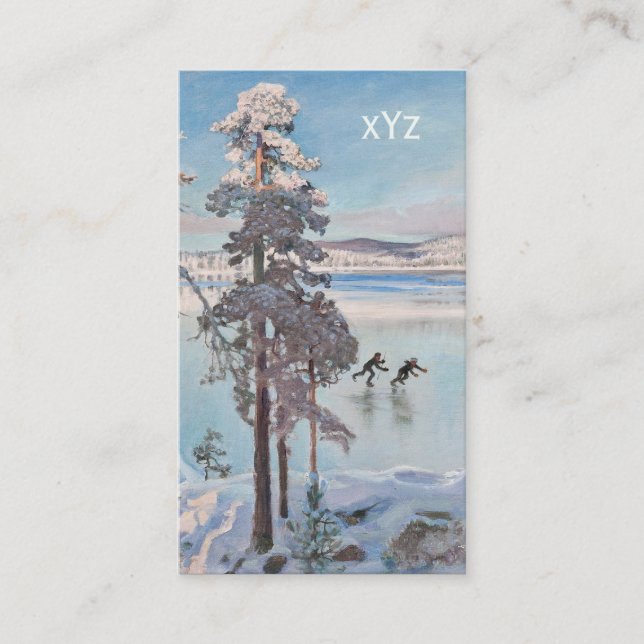 Cartões de visitas de skatistas de Gallen-Kallela (Frente)