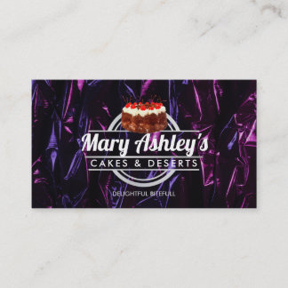 Cartões de visitas de Slogans de Bolo