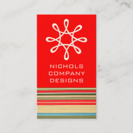 Cartões de visitas de Stripes Clássicas