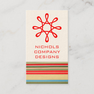 Cartões de visitas de Stripes Clássicas