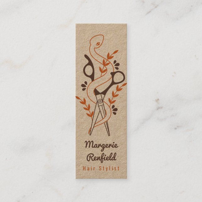 Cartões de visitas de Stylist de Cabelo Exclusivo (Frente)