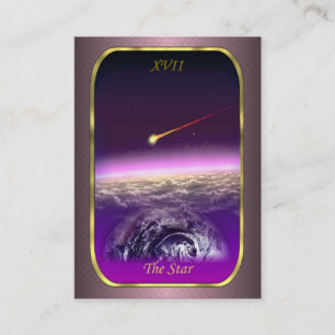 Cartões de visitas de Tarot - o cartão da estrel