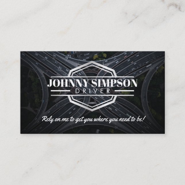 Cartões de visitas de táxi de driver (Frente)