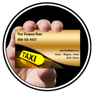 Cartões de visitas de táxi novos