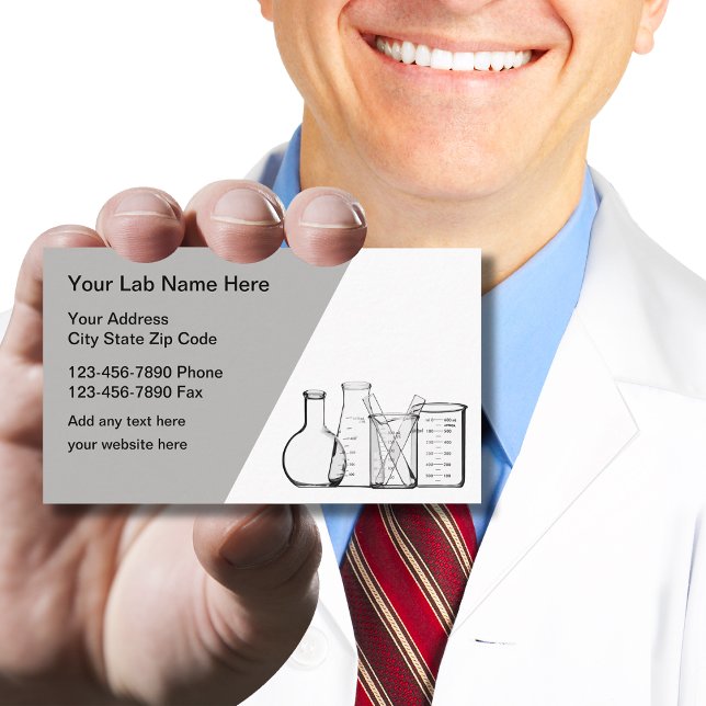Cartões de visitas de Tema do Laboratório de Ciênc (Criador carregado)