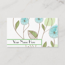 Cartões de visitas de tendências