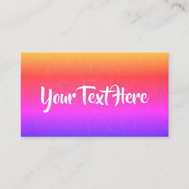 Cartões de visitas de tendências (Frente)