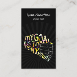 Cartões de visitas de Tipografia de Lacrosse Goali