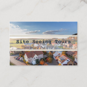 Cartões de visitas de Tours de Exibição do Site
