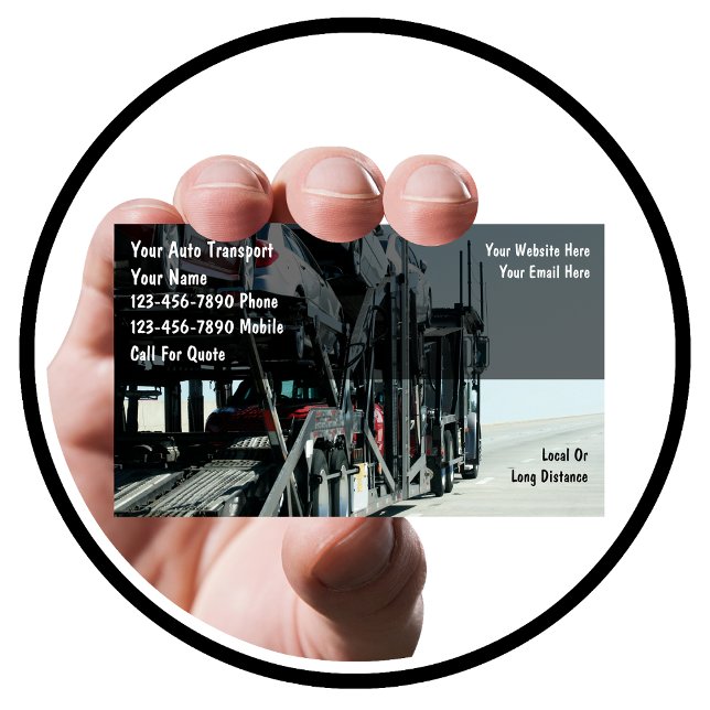 Cartões de visitas de Transporte Automático (Criador carregado)