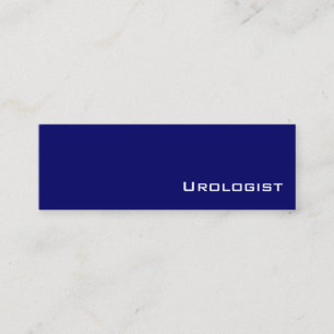 cartões de visitas de Urologistas brancos marinhos