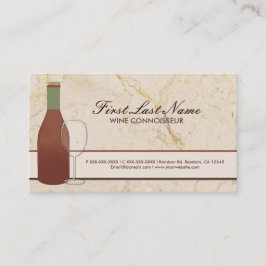 Cartões de visitas de vinho tinto personalizáveis