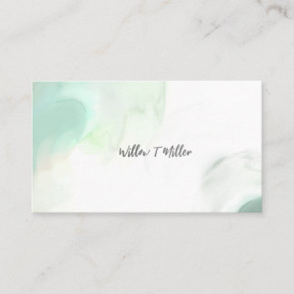Cartões de visitas de Vintagem Cloud Blue Watercol