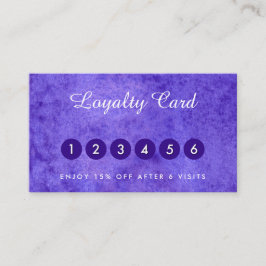 Cartões de visitas de violeta azul de aquarela