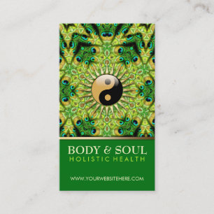 Cartões de visitas de YinYang NewAge da geometria