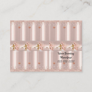 Cartões de visitas, Decore Interior Rosa Rosa Rosa