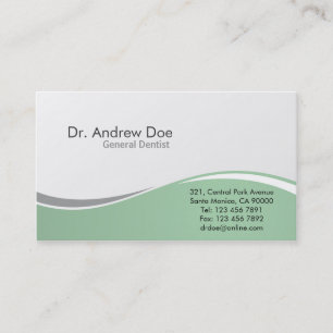 Cartões de visitas dentárias