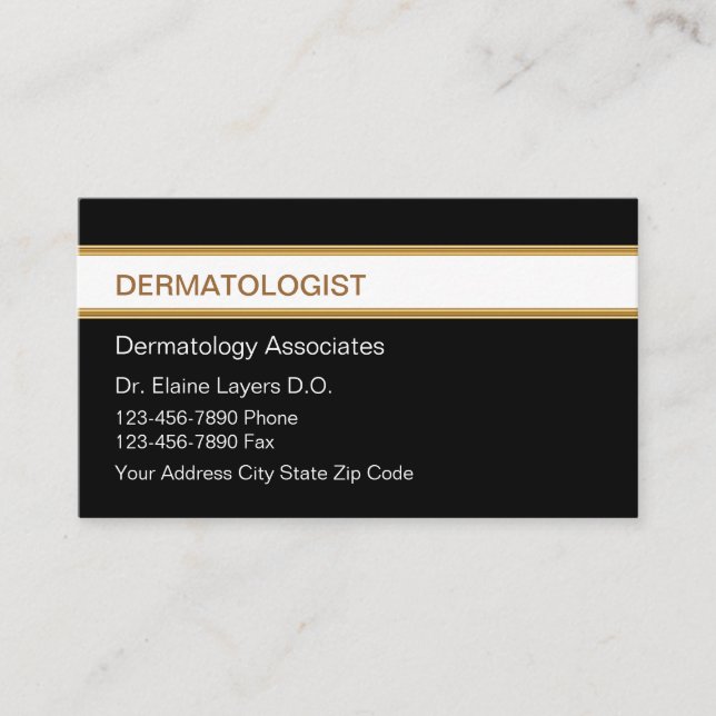 Cartões de visitas dermatologistas (Frente)