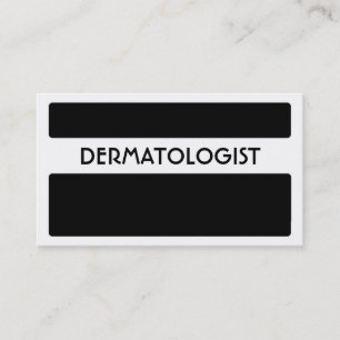 Cartões de visitas dermatologistas brancos pretos