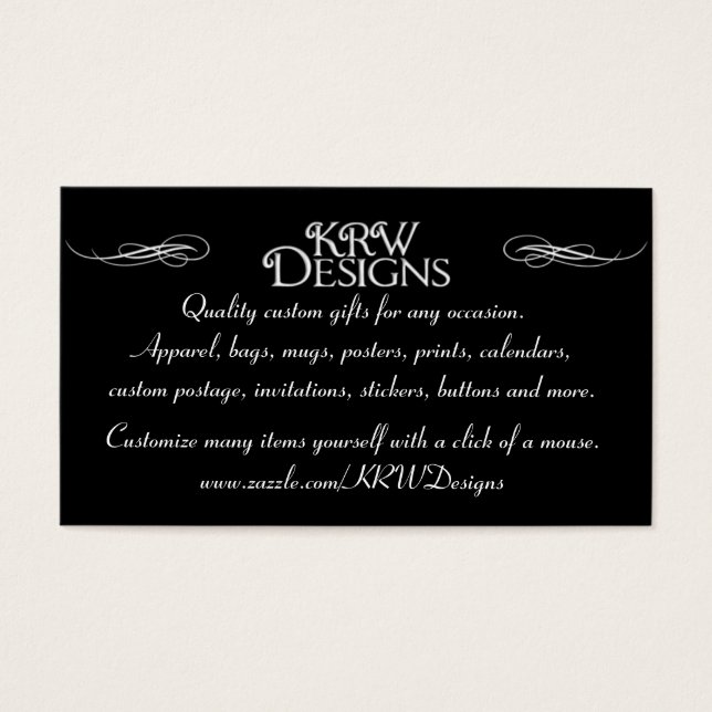 CARTÕES DE VISITAS DESIGNS KRW (Frente)
