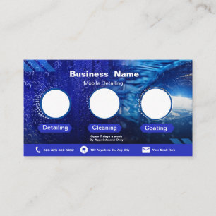 Cartões de visitas Detalhados do Blue Modern