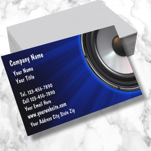 Cartões de visitas DJ