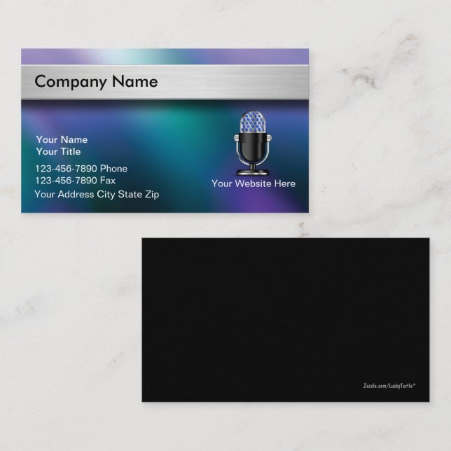 Cartões de visitas DJ (Frente/Verso)