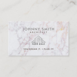 Cartões de visitas do arquiteto