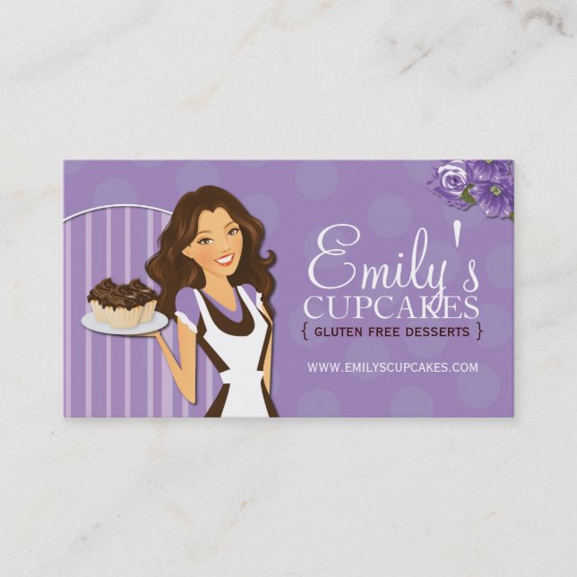 Cartões de visitas do artista do açúcar (Frente)